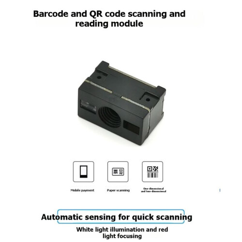 GM65S 1D 2D QR Code Image Barcode Identification Module Scanner Scanning Embedded BarCode Reader Board with Cable 1