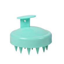 (green) Scalp Massager Brush Head Scrubber Hair Care Shampoo Comb