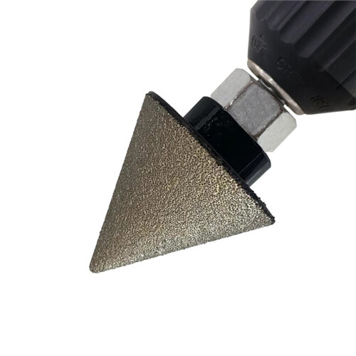 Chamfering Drill Bit 50mm, Cone Grinding Tool for Ceramic Tile, Whetstone Cone Chamfering Reamer for Porcelain, Marble 2