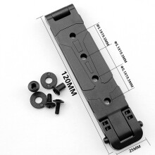 1PC K Sheath Back Clip MOLLE Buckle with Screws for KYDEX Scabbard Replacement