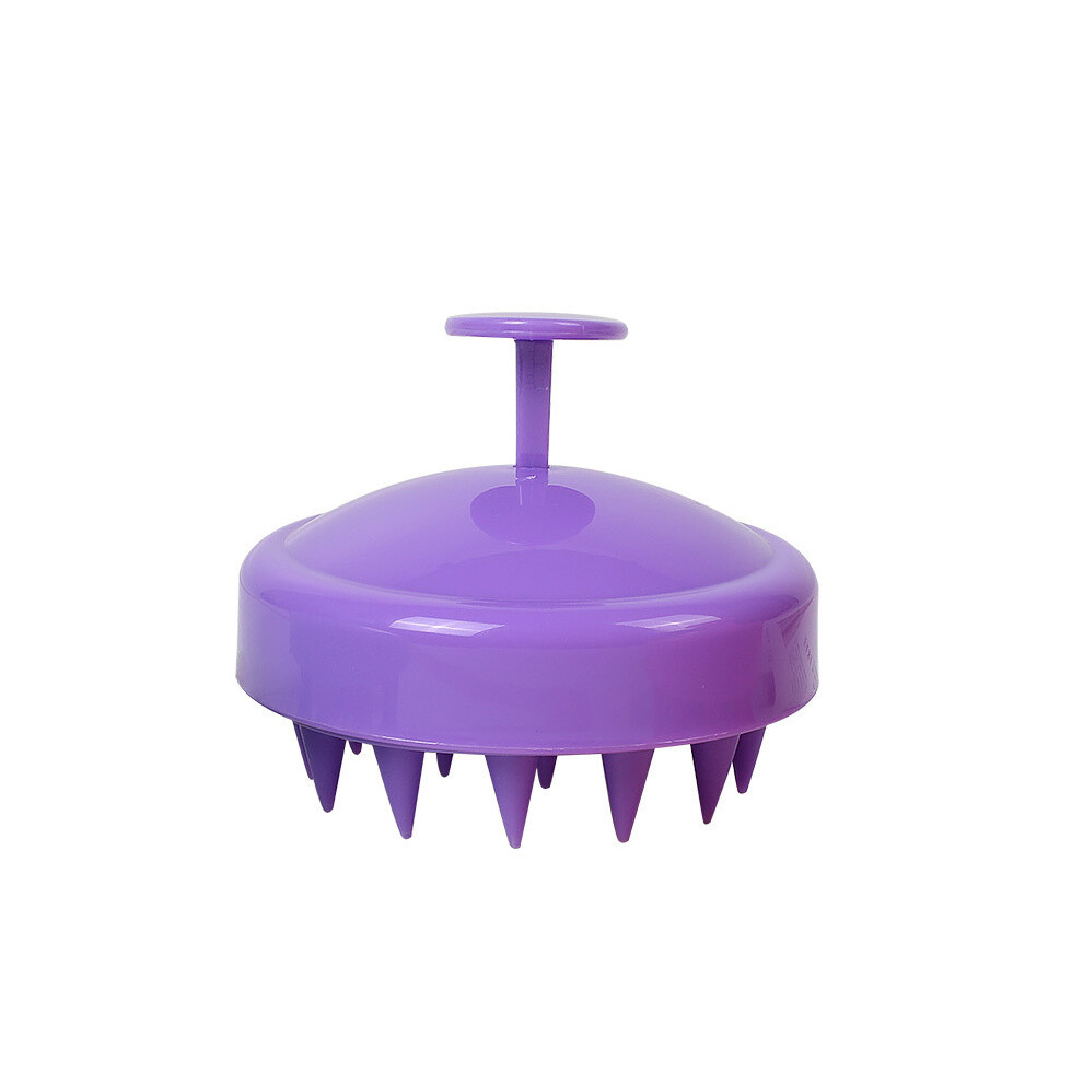 Purple (Purple) Scalp Massager Brush Head Scrubber Hair Care Shampoo Comb
