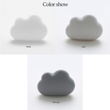 (gray) Refrigerator Deodorant Activated Carbon Cloud Shape Suction Cup Sterilization Odor Remover