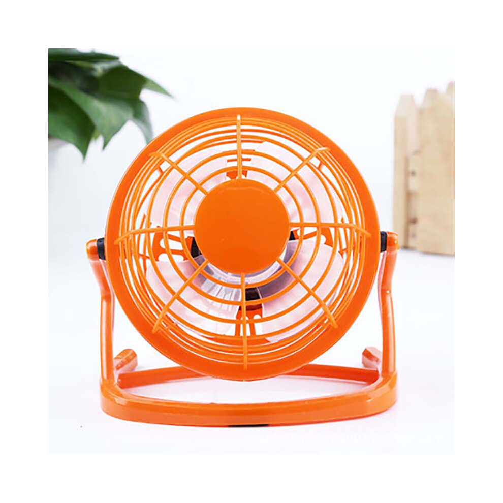 (Orange) Desk Table Fan Personal Usb Small Air Circulator Quiet Mini Portable Retro 320997840459