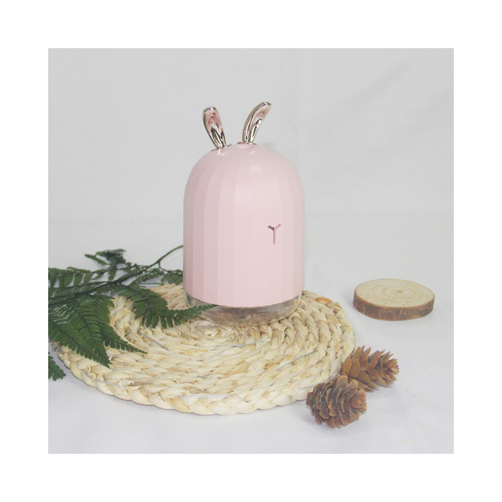 (Pink) 220Ml Ultrasonic Air Humidifier Aroma Essential Oil Diffuser For Home Car Usb Fogger Mist Maker With Led Night Lamp Pink 320997834939