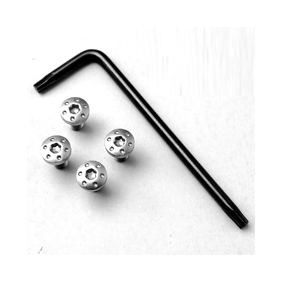 (White) Custom Cnc Stainless Steel Screws With Tool Screw Set For P4 1911 Grips Model 320997849759