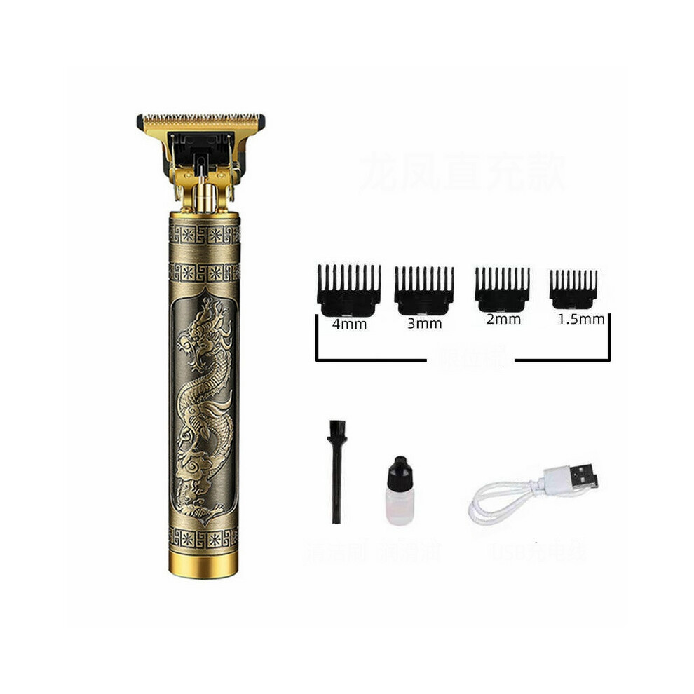 (Longfeng USB direct charge) Men's Hair Clipper Professional Trimmer Hair Clipper Cutting Beard Shaver