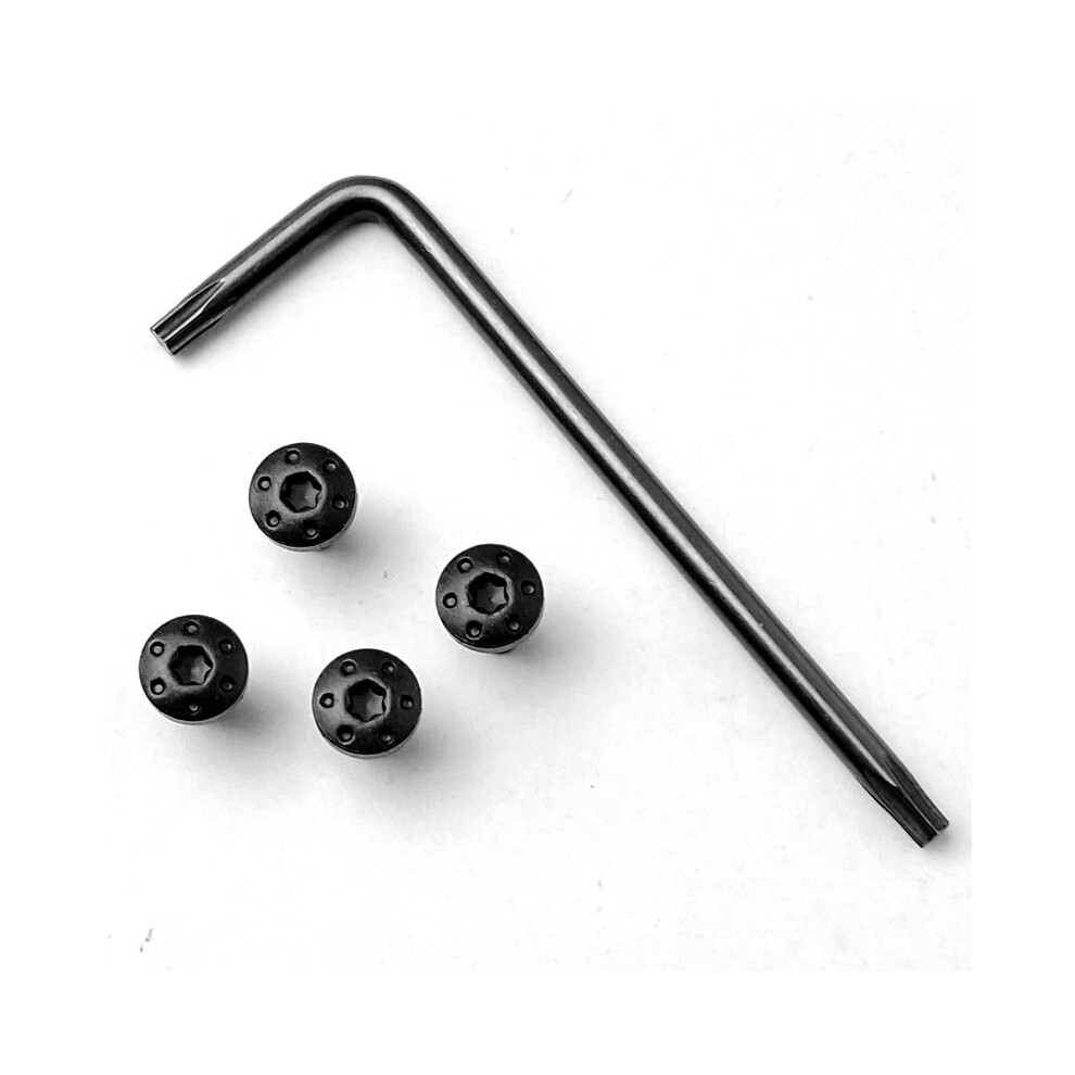 (Black) Custom Cnc Stainless Steel Screws With Tool Screw Set For P4 1911 Grips Model 320997849766