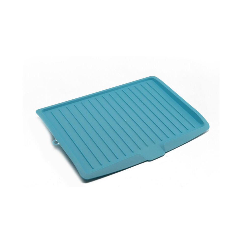 (Blue) Plastic Dish Drainer Plate Cutlery Tableware Rack Kitchen Draining Tray Holder 115295347232
