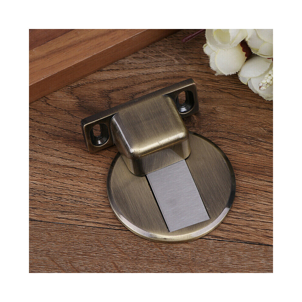 (3) Stainless Steel Strong Magnetic Door Stop Floor Mount Self Adhesive Door Stopper 320997853589