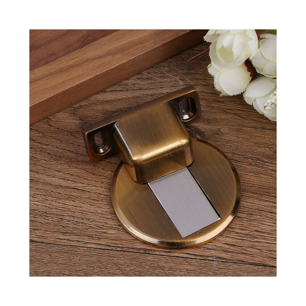 (6) Stainless Steel Strong Magnetic Door Stop Floor Mount Self Adhesive Door Stopper 320997853619