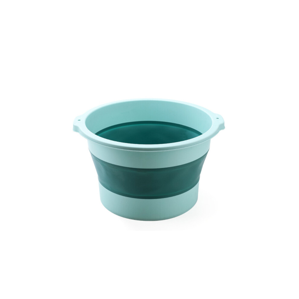 Green (Green) Folding Foot Spa Bucket Massage Foot Basin Portable Foldable Foot Bath Bucket