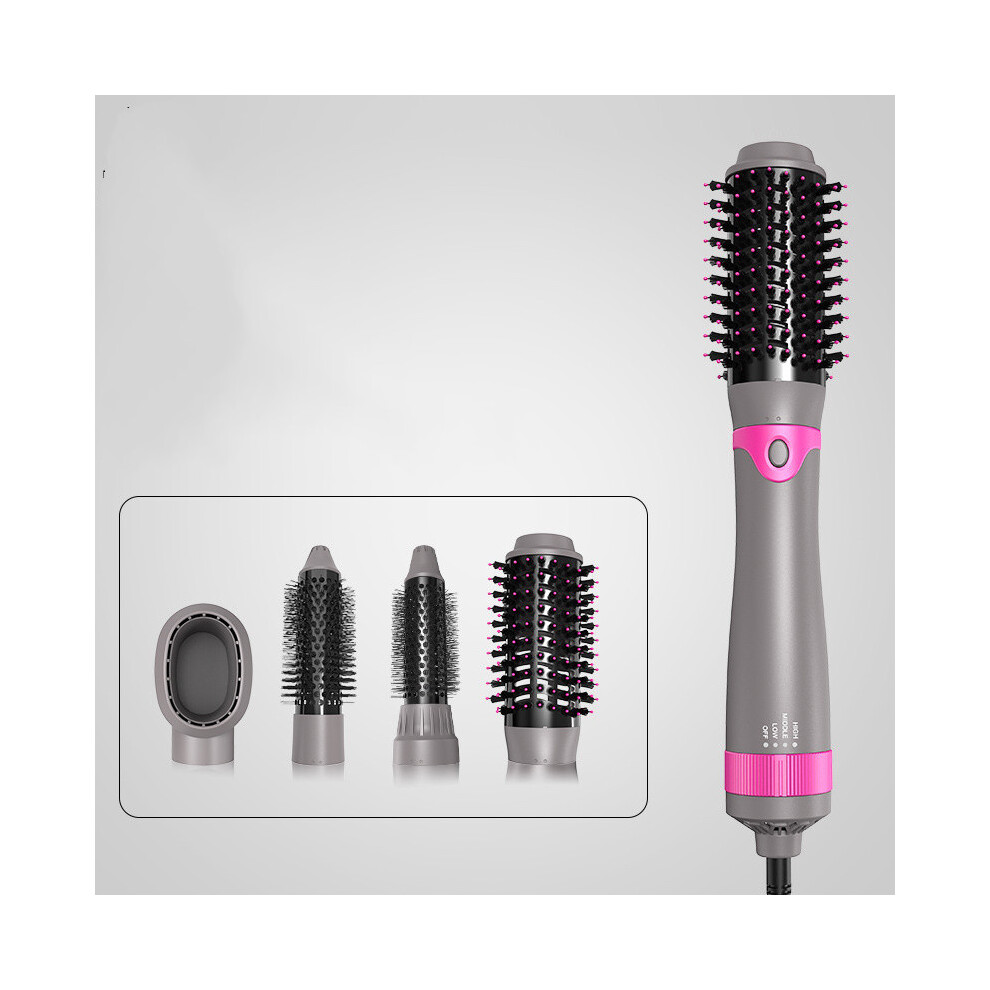 (British regulatory) Hair Dryer Hot Air Brush Styler and Volumizer Hair Straightener Curler Comb One Step Electric Ion Blow Dryer Brush