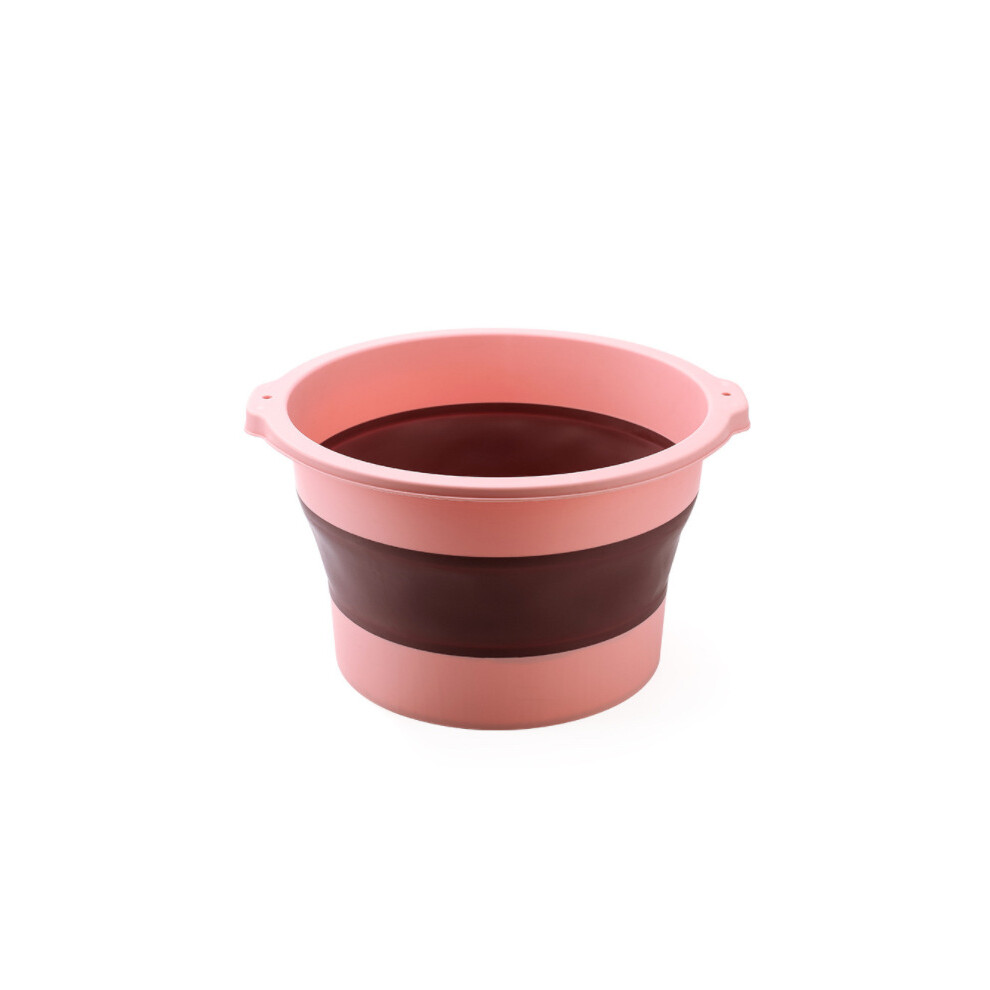 Pink (Pink) Folding Foot Spa Bucket Massage Foot Basin Portable Foldable Foot Bath Bucket
