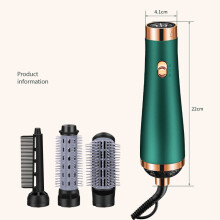 (European regulations) Hair Dryer Hot Air Brush 3 IN 1 Hair Curler Straightener Comb Curls One Step Hair Styling Tools Electric Ion Dryer Brush