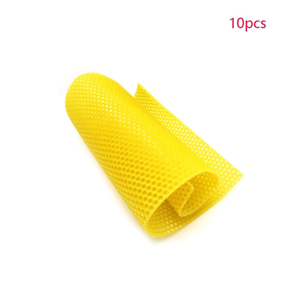 (10Pcs) 10Pcs/30Pcs Natural Beeswax Foundation Sheets Candlemaking Bee Wax Nest Bed Honeycomb 320997840947