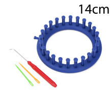 (14cm) DIY Craft Rectangle Round Knitting Loom Scarf Shawl Weaving Braiding Tool