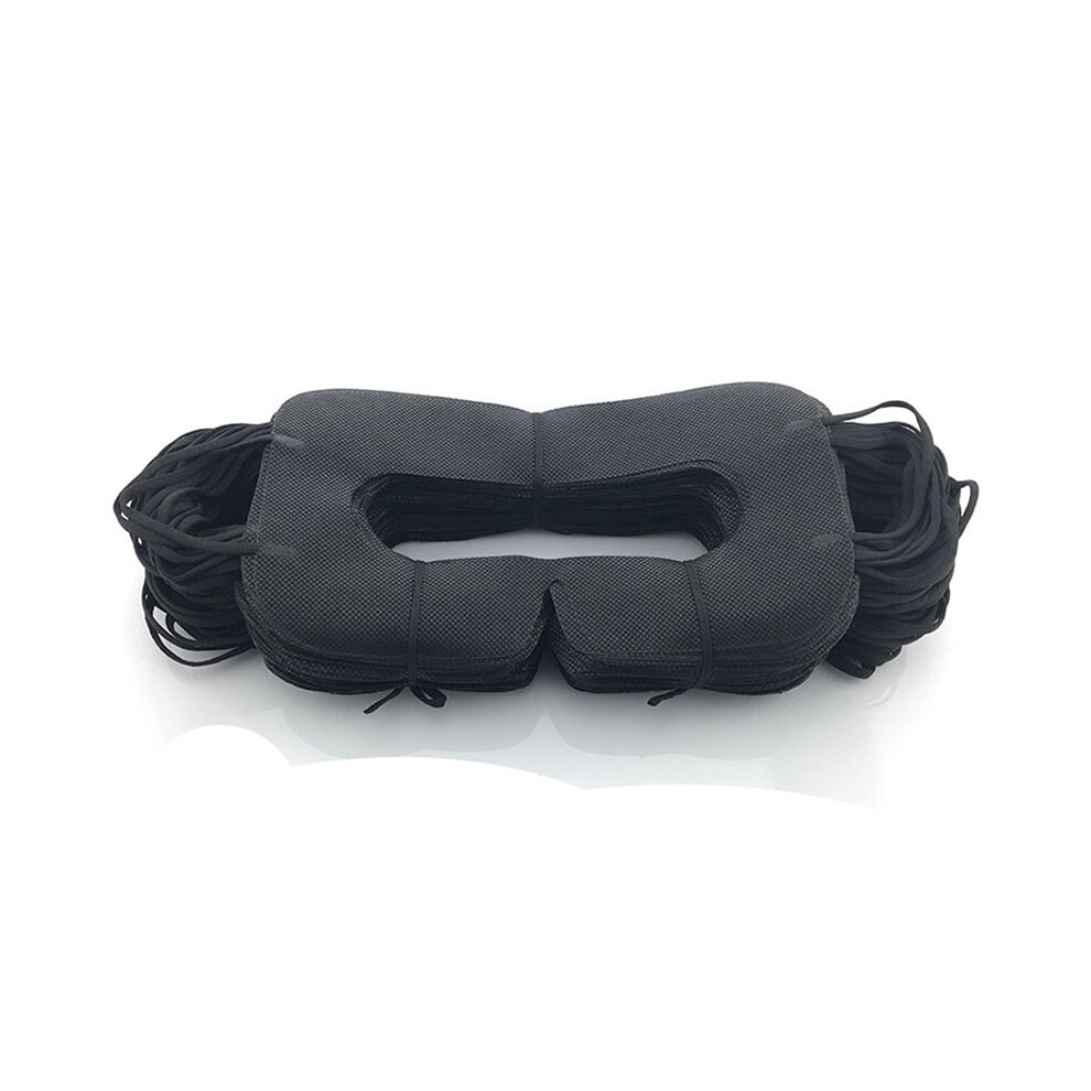 Black (Black) 100Pcs Disposable Vr Eye Mask Pad Sweat-Proof Cover For Oculus Quest 2 1 Glasses