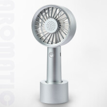 (silver) Mini Portable Outdoor Handheld Cooling Small USB Cooler Fan Air Conditioner