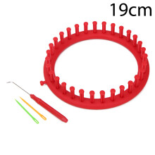 (19cm) DIY Craft Rectangle Round Knitting Loom Scarf Shawl Weaving Braiding Tool