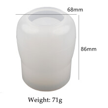 (1PC Silicone Mould) Bottle Resin Mold Silicone Pudding Jars for DIY Making Crystal Epoxy Mould Home