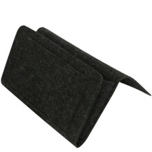 (black) Felt Storage Bag Sofa Bedside Book TV Remote Control Holder Organizer Pouch Pocket