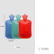 (1750ml) 500ml/1000ml/1750ml/2000ml Hot Water Bottle Natural Rubber Warmer Hot water