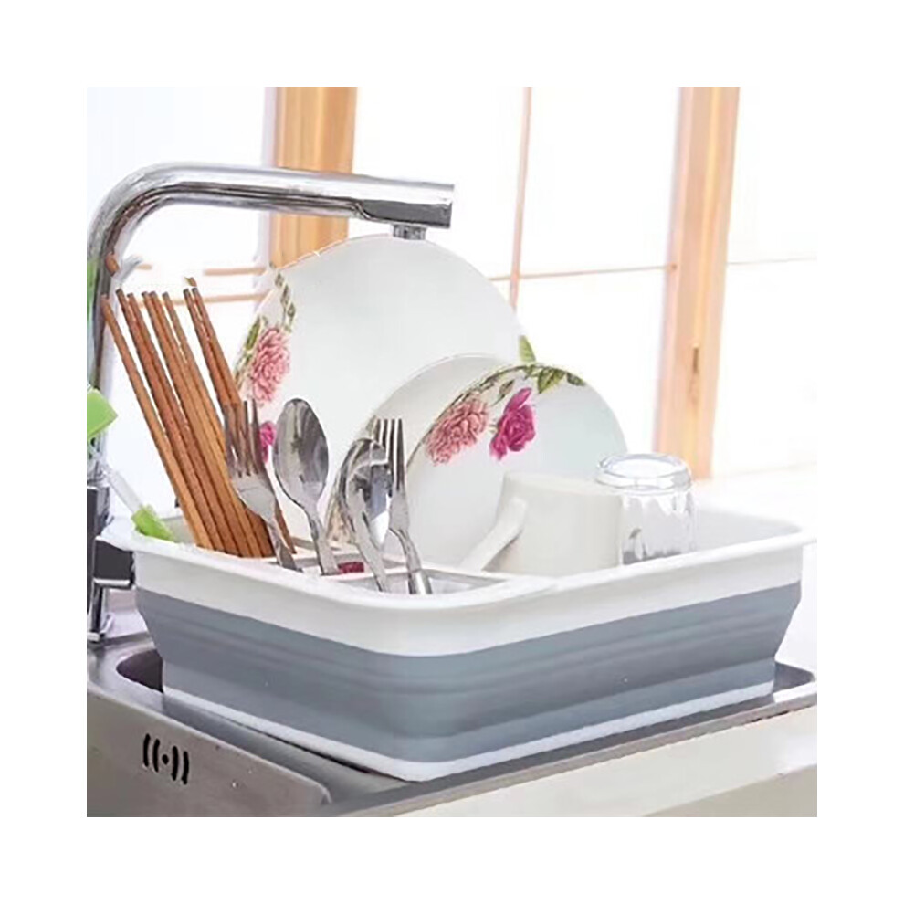 Large Collapsible Folding Dish Drainer Dish Draining Board Cutlery Plates Rack 320997840596