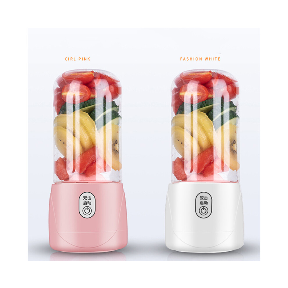 (White) Portable Electric Juicer Mixer Mini Fruit Extractor Blender Squeezer Juice Maker White 320997836544