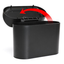Car Trash Bin Hanging Vehicle Garbage Dust Case Storage Box Trash Can Auto Interior Accessories