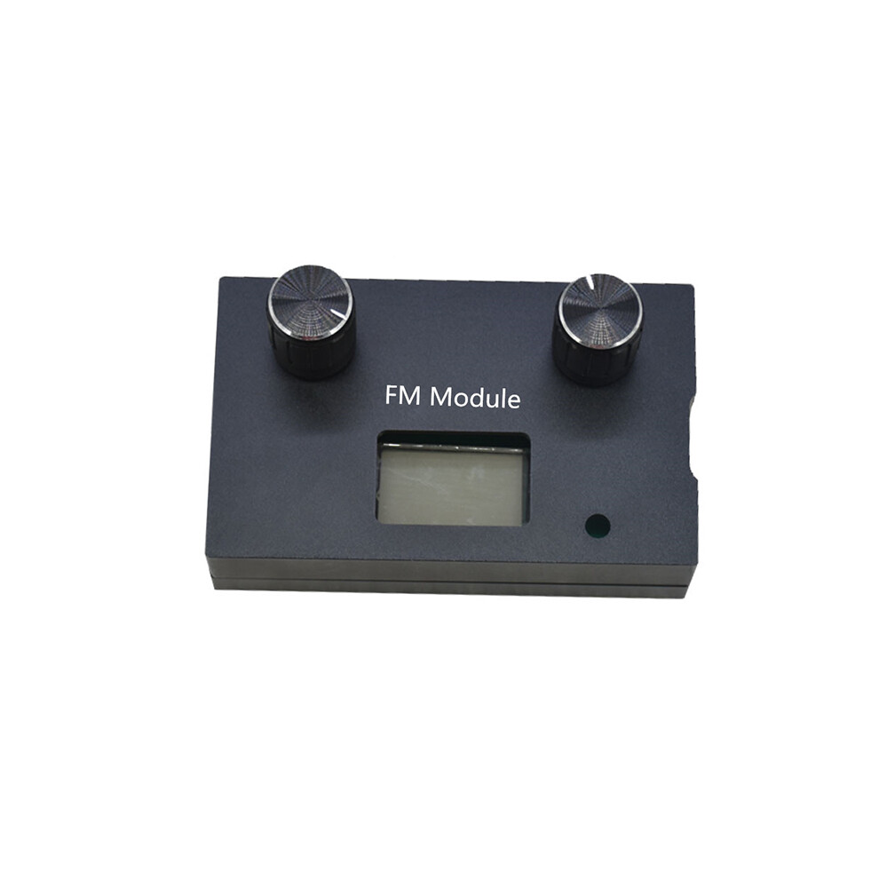 (Black) Dsp & Pll Digital Stereo Fm Radio Receiver Module 87-108Mhz With Armor Aluminum Case Black 320997836711