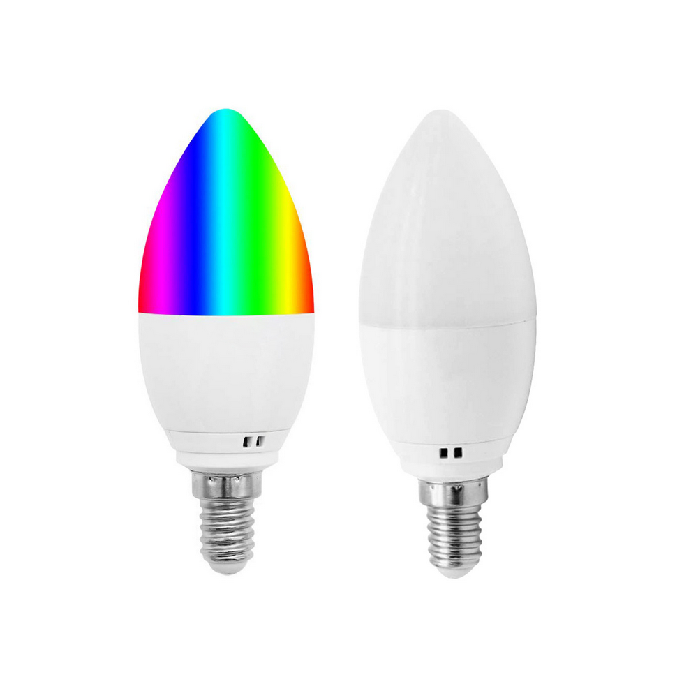 (E14) Smart Wifi Dimmable Candle Bulb E14/E27 - Adjustable Brightness & Color Temperature Light/White 113121572087