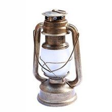 (vintage gold) LED Retro Flame Horse Lantern Camp Light Eid Tent Light Decoration Dimmable