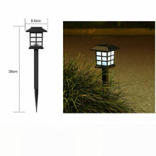(2* Small room light white light) Outdoor solar garden 1LED home lawn light garden light atmosphere light