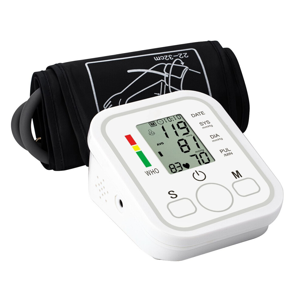 Electronic Blood Pressure Monitor Arm Sphygmomanometer Monitor LCD Display