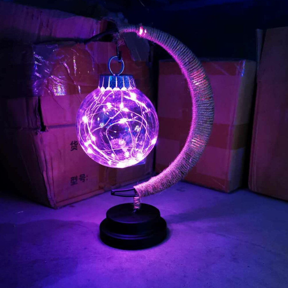 (Usb ) Ramadan Led Lights Modeling Lights Islamic Muslim Festival Party Supplies Eid Moon Modeling Lights Decorative Lights Purple 110691823724