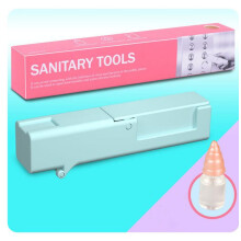 (Blue) Portable Anti Secondary Contact Stick Multi-function Antibacterial Artifact for Lift Door Handle