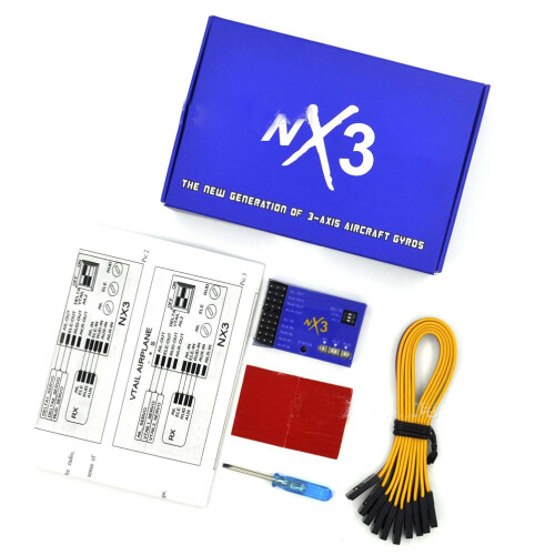 NX3 3D Fixed-wing 3 Axis Gyro Flight Controller Autobalance Stabilizer For RC Airplane