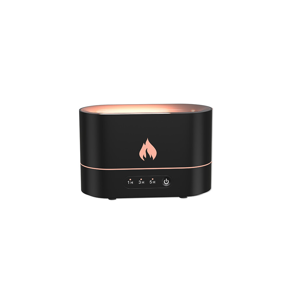 ( Aromatherapy Diffuser) New Air Humidifier Usb Creative Simulation Flame Aromatherapy Machine Desktop Black 320997847618