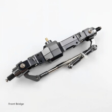 (Front Bridge) Metal Front Middle Rear Axle Bridge for RC Car WPL /HengLong 1:16 B14 B24 B16 B36 C14 C24 Military Truck