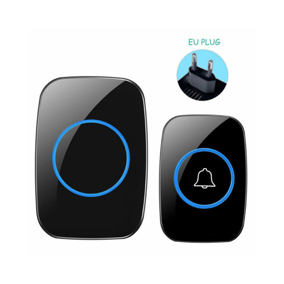 (Eu) 300M Range Waterproof Led Wireless Doorbell, 38 Melodies, Eu/Us/Uk Compatible 113121573749