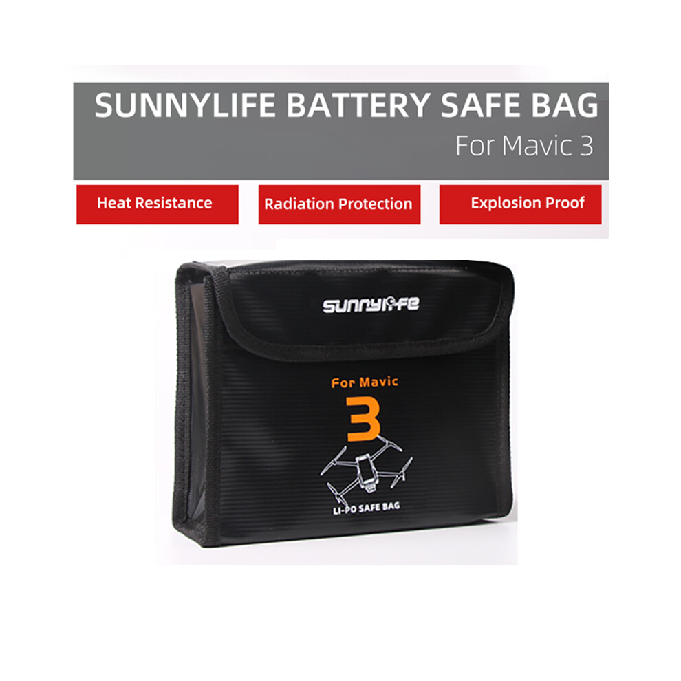 Sunnylife Storage Bag Lipo Battery Explosion Proof Case Lipo Safe Fireproof Battery Protective Bag For Dji Mavic 3 Accessories 115295397008