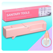 (Pink) Portable Anti Secondary Contact Stick Multi-function Antibacterial Artifact for Lift Door Handle