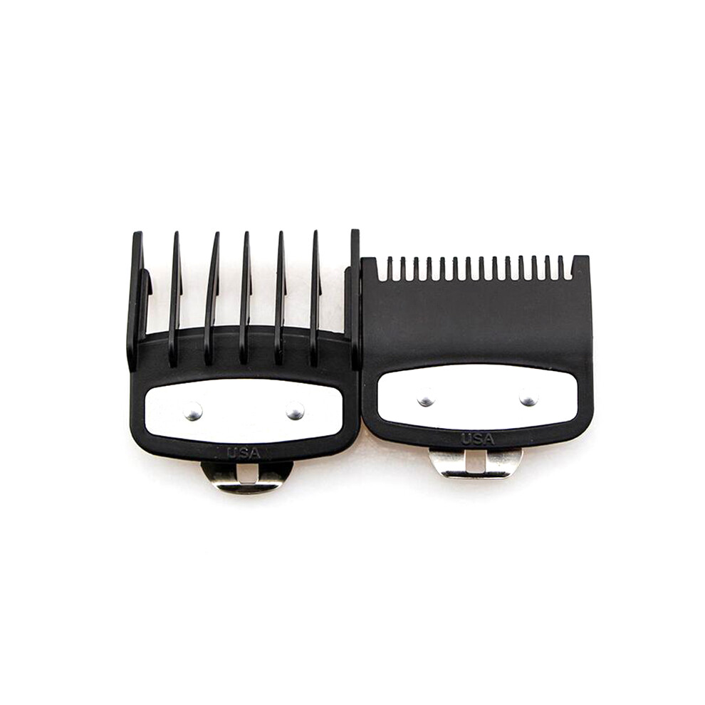 (Black) Hair Clipper Guard Attachment Guide Comb Set Standard Trimmer Accessory Parts