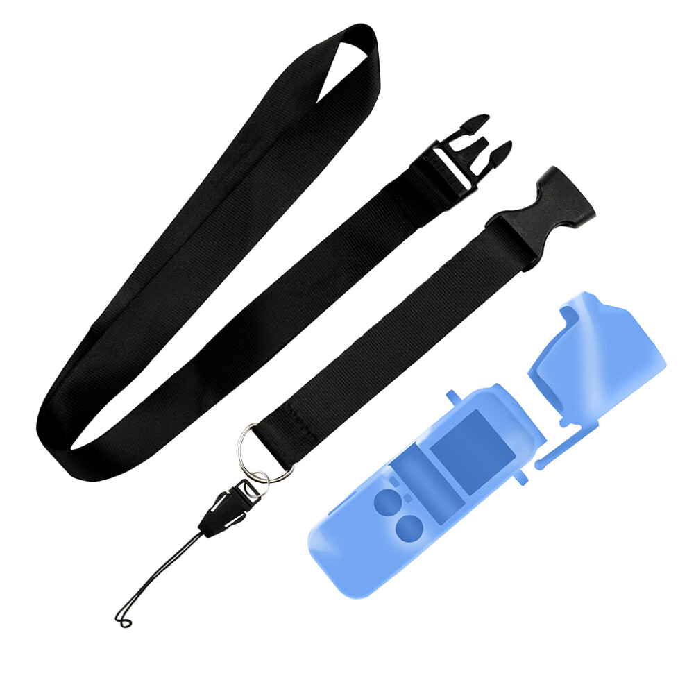 (Blue) Handheld Camera Silicone Cover Skidproof Protective Shell For Dji Osmo Pocket Blue 110691453211