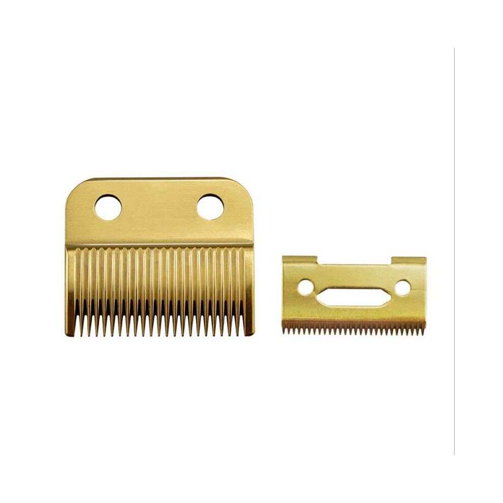 (Gold) Metal Bottom Blade for Wahl 8504 Shear Clipper - Hair Replacement Shaver Foil Head Cutter