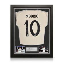 Luka Modric Signed Real Madrid 2024-25 Home Football Shirt. Standard Frame