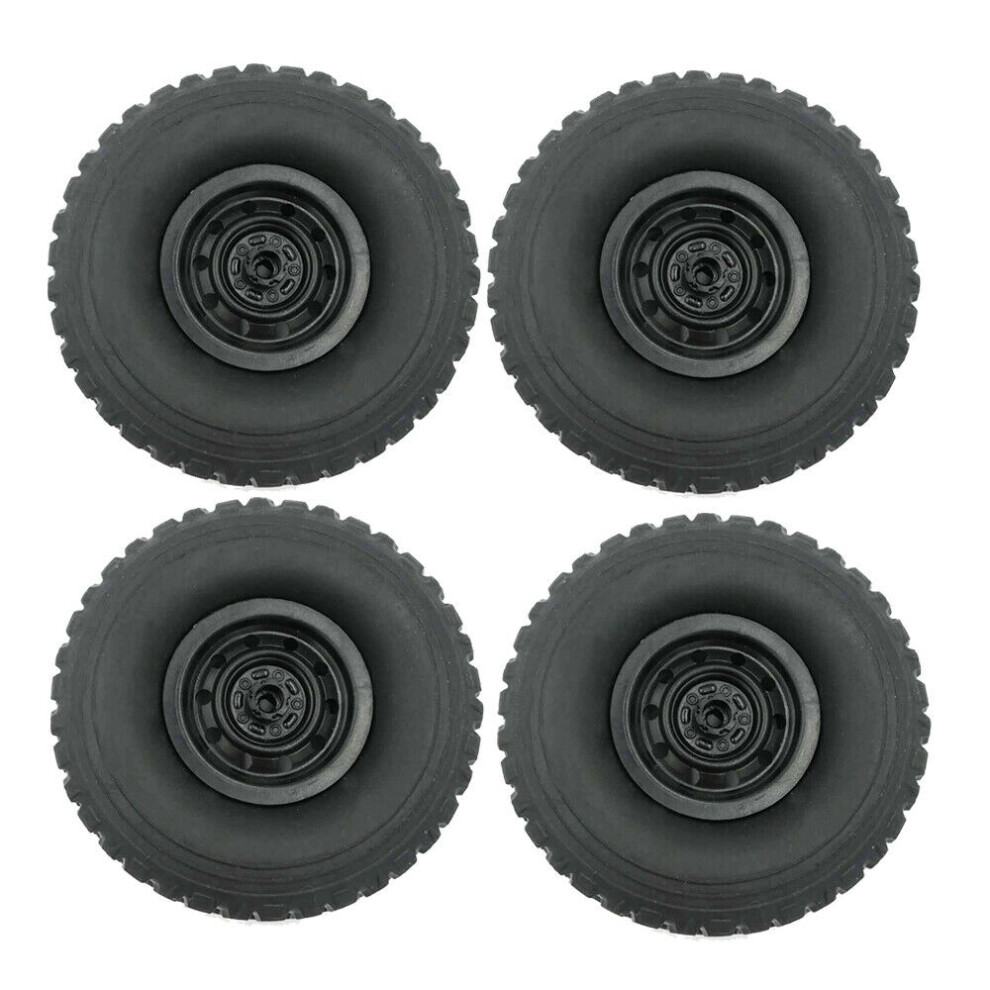 (4Pcs/Set Wheel Tire) Original Wave Box 25G Steering Gear Servo Cardan Shaft Wheel Tire Spare Parts For Wpl C34 C34k Fj40 1/16 Rc Car Off-Road Truck 110691458216