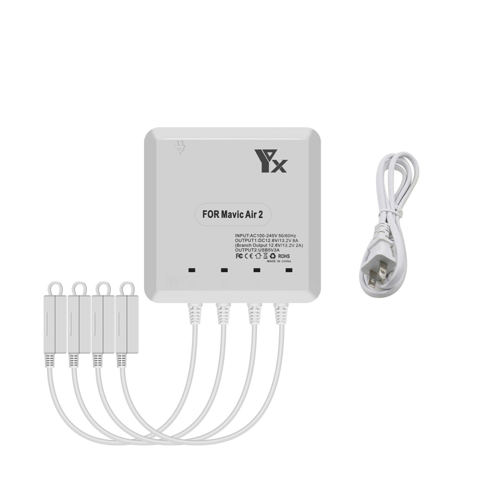 (Us) 6 In 1 Smart Battery Multi Charger Usb Charging Hub For Dji Mavic Air 2 Drone Rc 110691463890