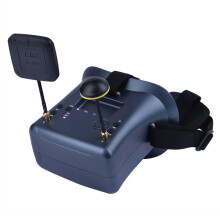 LS-008D 5.8G 40CH FPV Goggles Glasses 4.3 Inch LCD Built-in DVR For RC Model
