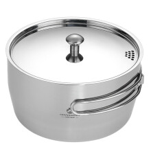 CAMPINGMOON Thickened Composite Outdoor Camping Soup Pot Boiling Water Portable Picnic Pot Cooking Utensils